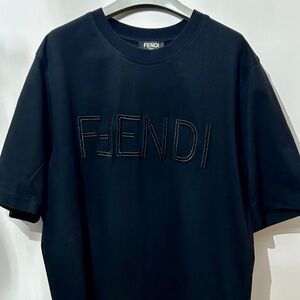 Fendi men’s logo black tshirt